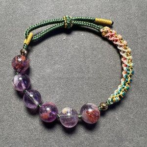 Hand made Super Seven beads, energy for peaceful and wealth, relieve anxiety